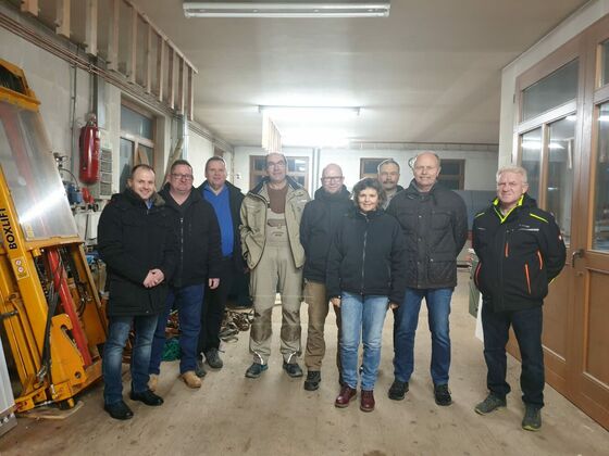 v.l BGM Köhler;T.Bahr;B. Wilhelmi;Reiner Goos;T.Langefeld;P.Staude-Hansmann;K.Ritter;W.Schäfer;W.Zarges