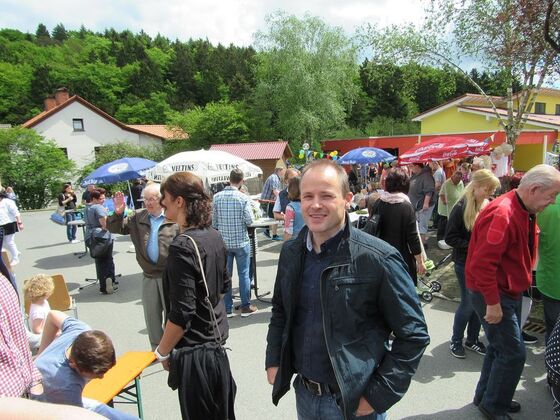 Alexander Köhler auf dem KiTa Fest in Löhlbach