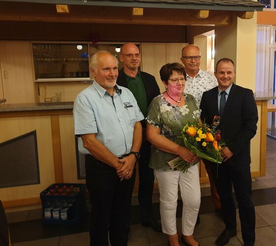 v.l.Siegfried Ruppel; Roland Frese;Inge Ruppel;Willi Schäfer;Alexander Köhler